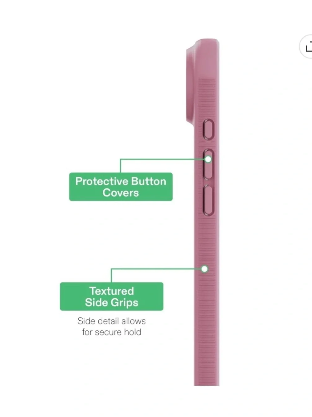 onn Pink MagSafe-Compatible iPhone 17 Air Case with Rotating Kickstand